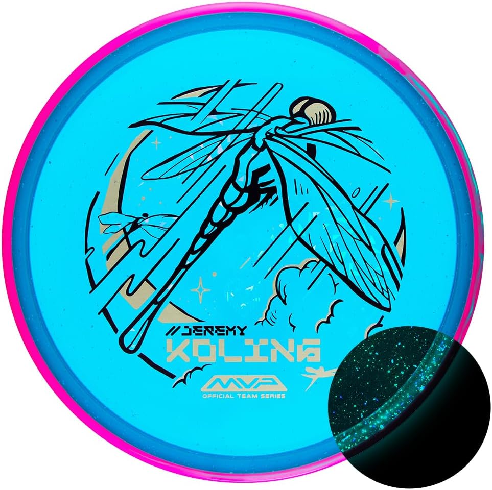 AxiomParticle Glow Tempo Disc Golf - Proton Glow Disc Golf Disc - Triple Foil Design - 166-175g - Jeremy Koling Edition - Color May Vary