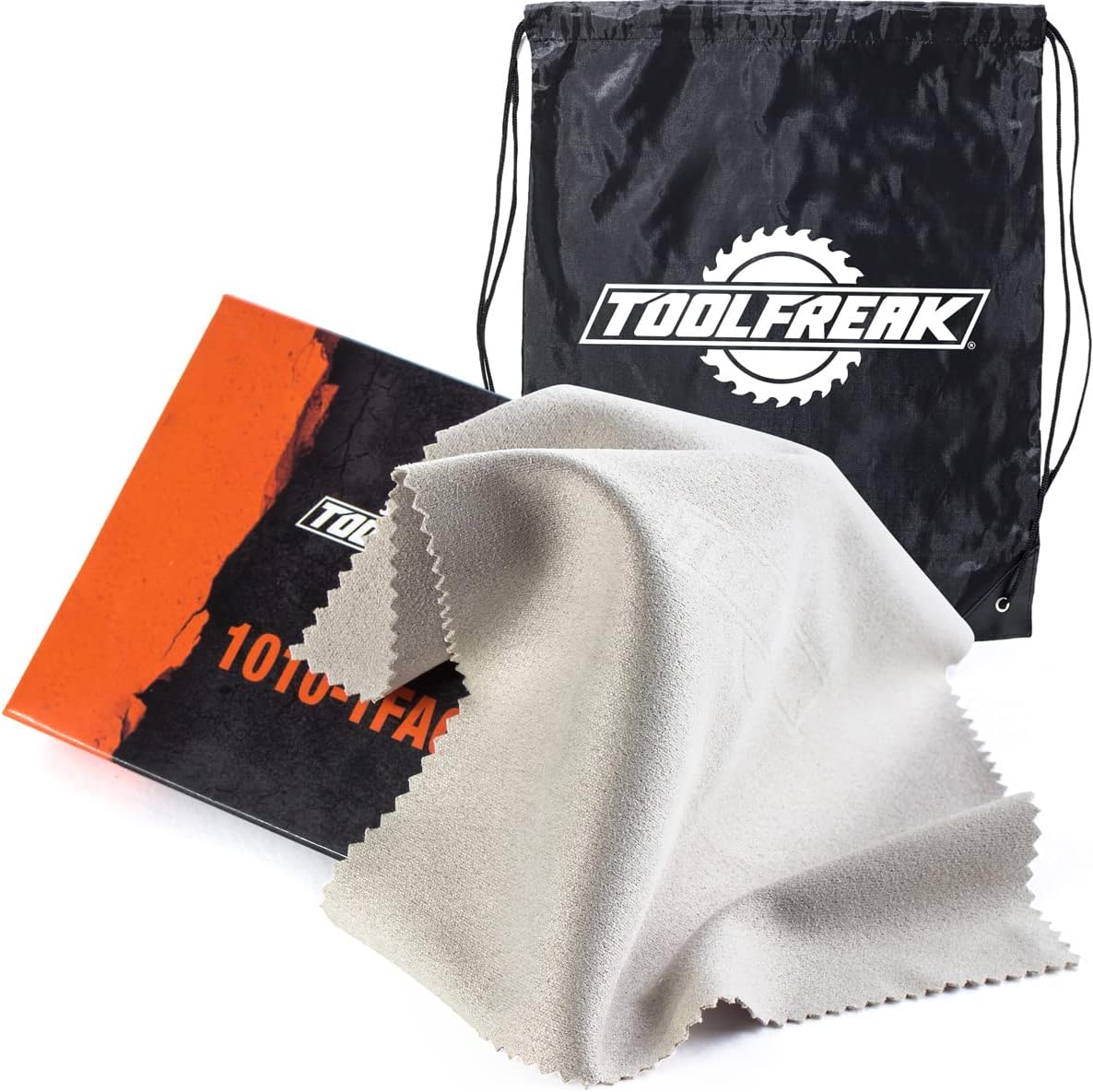 ToolFreakAnti Fog Cloth 2 Pack - Unique Technology Prevents Fogging on Glasses, Lens, Screen, Camera, Mirror, Tablet for 74 hrs. Reusable 600x, Odorless, Safe for Eyeglasses, Drawstring Bag Included