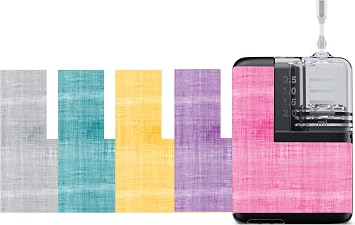 Glucomart Stickers for Mobi | Personalize Your Pump | Durable Wrap Around Decals for Mobi Insulin Pump | 5 Pack Pastel Decals