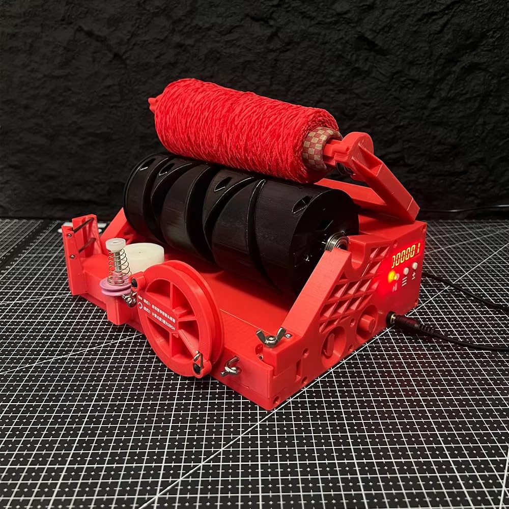 Toplionace Tragbarer Elektrischer Mini Garnwickler mit Längenberechnung und Gewichtserkennung für Den Tisch.
