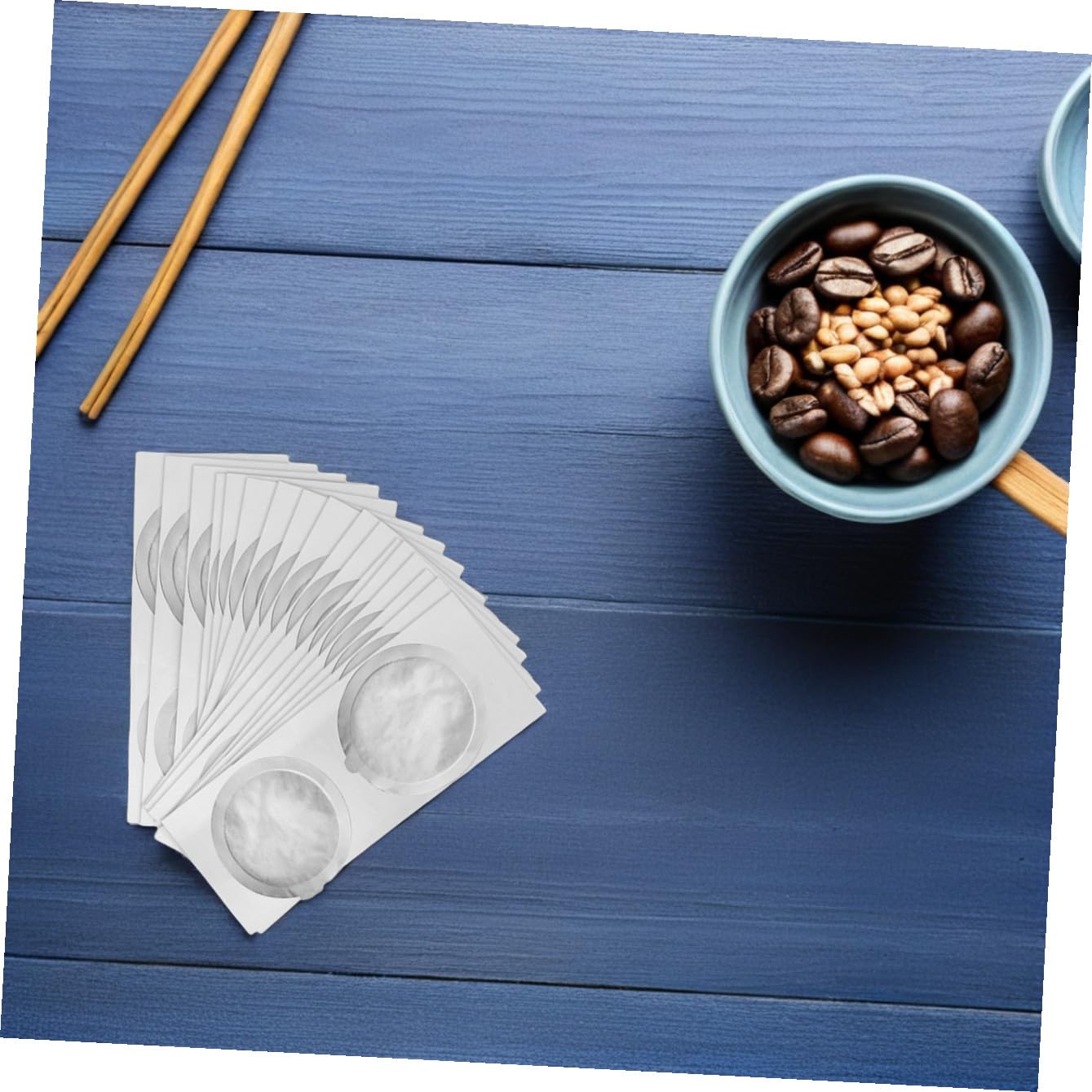 BESTonZON 250 Piezas Película De Taza De Cápsula De Café Láminas De Café Tapas De Sello De Espresso Cápsulas Nespesso Vurtuo Capsulas Nspresso De Múltiples Fines Papel De Aluminio Filtrar