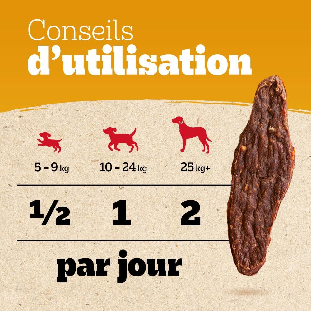 Pedigree Ranchos Originals – Récompenses riches en viande pour chien – Friandises au poulet – Tendres et savoureuses – 7 sachets de 70g