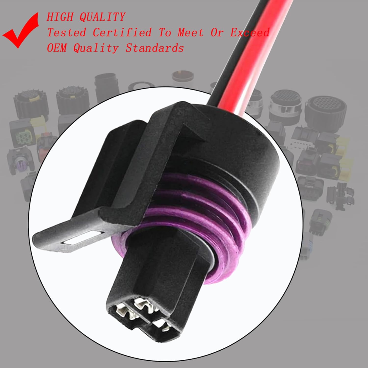 100Psi 150Psi 200Psi Pressure Transducer Sensor Connector Harness Plug 0-100-150-200 Psi Pressure Sender 1/8" -27 NPT Oil Pressure Transmitter Connector Harness Plug for Oil Fuel Air Water Pressure