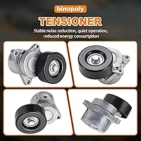 Vista 5 de binopoly 38284 Conjunto de tensor de correa de transmisión con polea para Nissan Altima/Sentra/Rogue/X-Trail OEM # 119556N20B 11955-6N20C 119558J00A