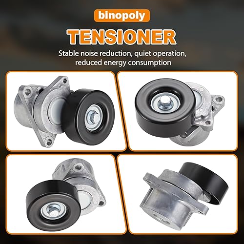 Miniatura 5 de binopoly 38284 Conjunto de tensor de correa de transmisión con polea para Nissan Altima/Sentra/Rogue/X-Trail OEM # 119556N20B 11955-6N20C 119558J00A