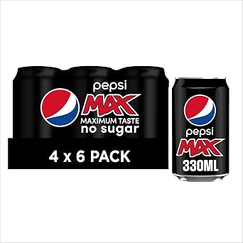 Pepsi Max, 6 x 330 ml Pack of 4