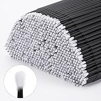 Vista 18 de Tbestmax 1200 piezas de cepillo micro aplicador, micro hisopos, varitas desechables para pestañas para extensión de pestañas (morado)