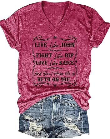 Live Like Beth Dont Make Me Go Country Tees Womens Top