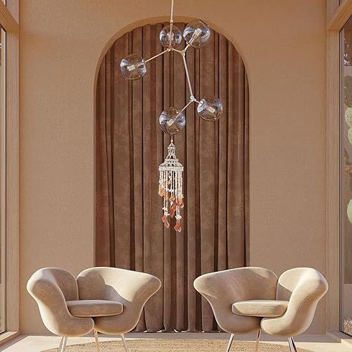 Miniatura 6 de Garneck Carillón de viento de concha de chula natural, campana de viento decorativa para vacaciones, adorno colgante náutico para decoración del