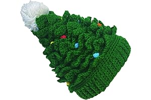 Kafeimali Baby Christmas Tree Crochet Beanie Santa Beanie