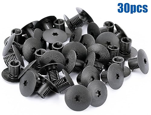 Miniatura 4 de OAUTOO 30 piezas de cubierta de retención de pernos superiores de capó con clip de tuerca de rejilla 6503339 para Jeep Grand Cherokee Dodge Dakota