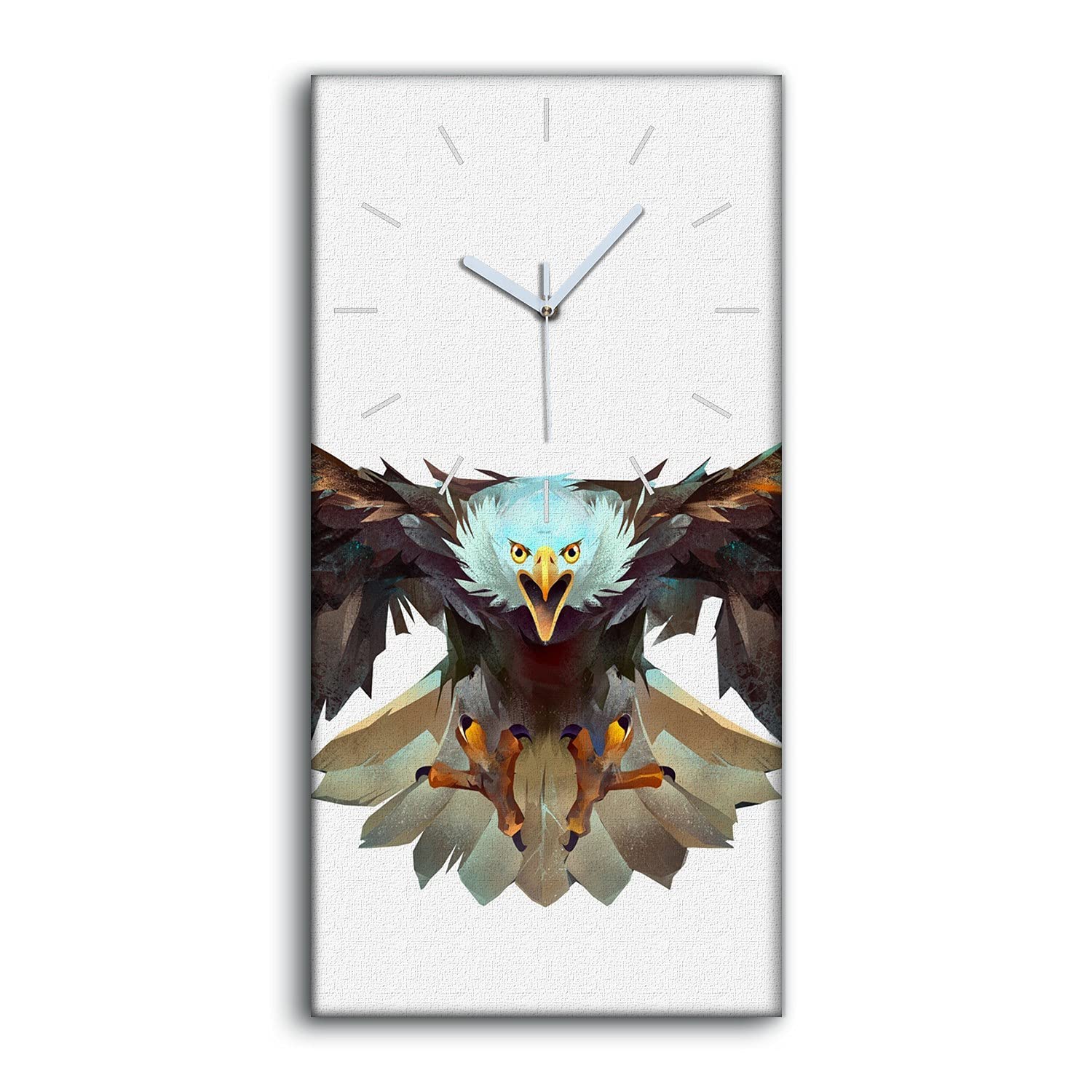 Horloge Toile Aigle Décoration Salon et Chambre Ambiance Nature Moderne