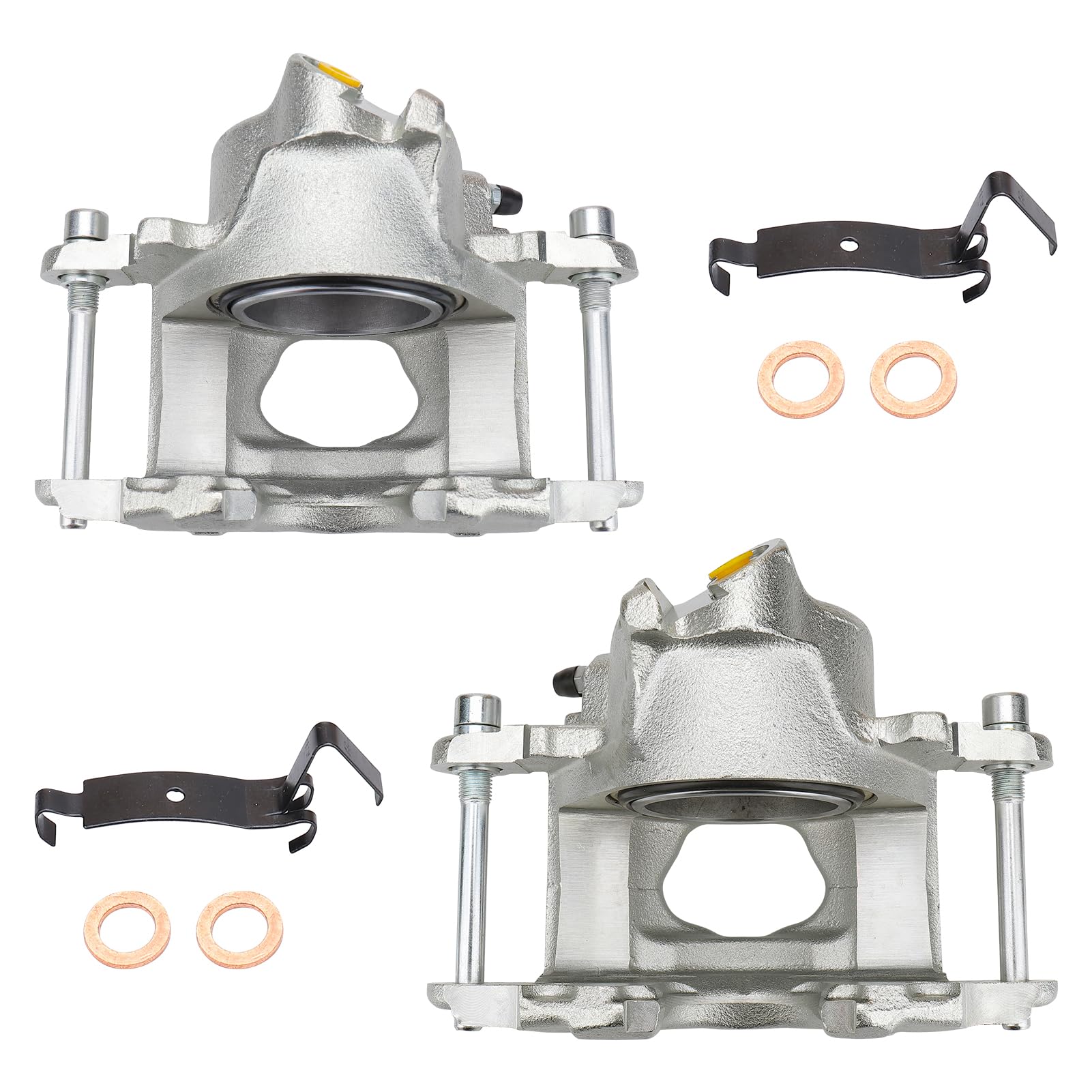 MAYASAF 18-4020 18-4021 Front Passenger & Driver Disc Brake Caliper Set for for Buick 1978 Riviera, 1978-1990 LeSabre, for Chevy 1978-1981 Camaro,1978-1996 Caprice, for Cadillac 1978-1979 Seville