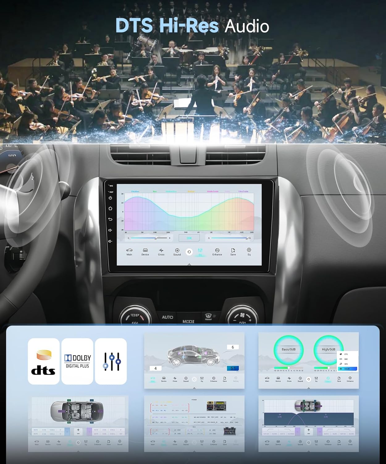 5/6Ghz WiFi 8Core 4G+64G for Suzuki SX4 2006-2013 Radio,5.1Bluetooth Car Stereo Wireless Carplay Android Auto,9inch 1280x720P IPS Touch Screen,3D Dynamic,DSP,Backup Camera,MirrorLink FM/RDS