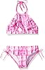 Kanu Surf Girls Morgan Ruffle Halter Bikini 2-Piece Swimsuit, Pink, 2t