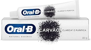 Creme Dental Oral-B Natural Essence Com Carvão 40g