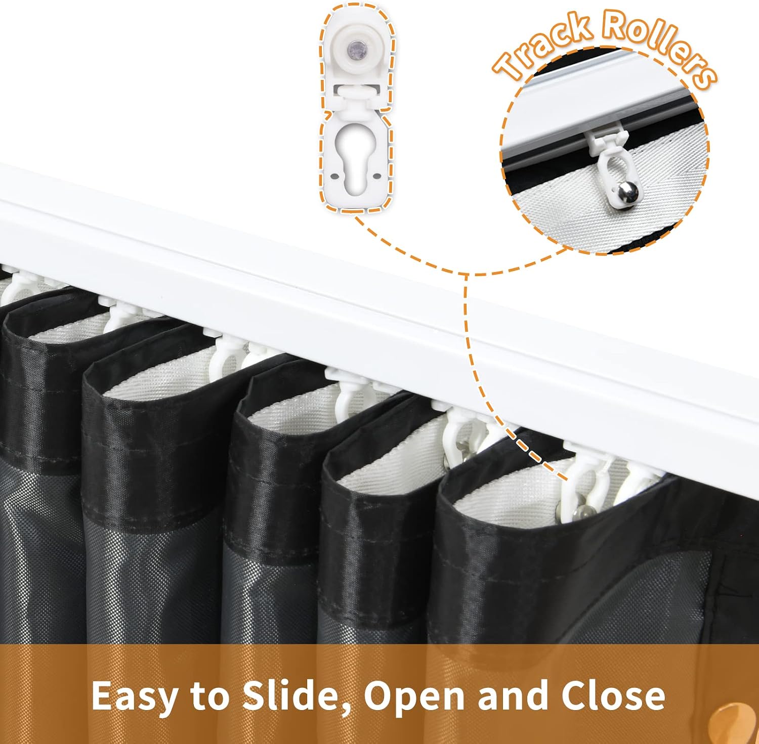 Garage Door Insulation Kit for 2 Car 16 x 7 FT, Easy Install Sliding with Track Design Heavy Duty Oxford Material Keep Cold Air Out for Winter Garage Insulation with Weight Bottom