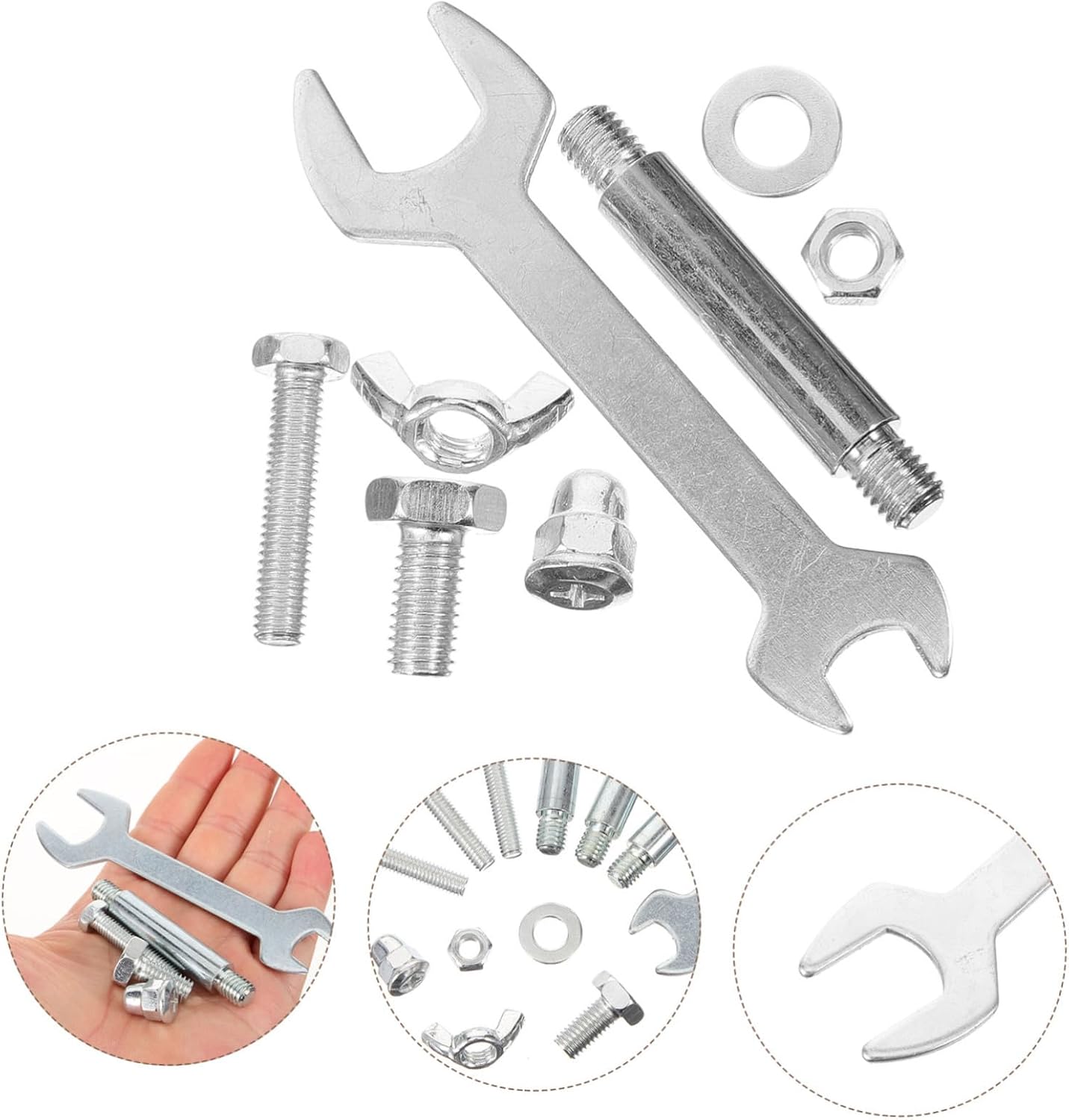 POPETPOP 1Set Outdoor Heater Replacement Parts Kit Screw Bolt Patio Heaters Essential Installation Supplies for Umbrella Shaped Heaters