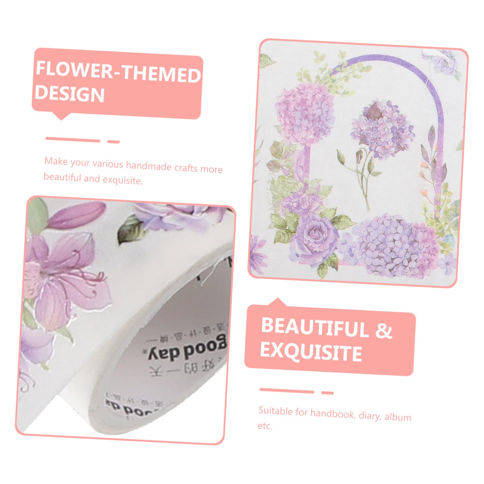 OSALADI 5 Sätze Washi Tape Dekoratives Klebeband Für Scrapbooking Und Bastelarbeiten Vielfältige Designs Pro Für Projekte Und 6 Rollen * 5