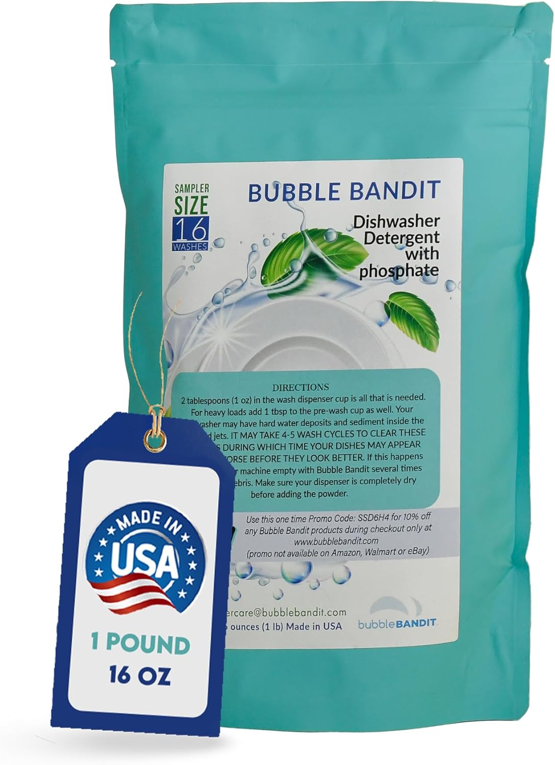 Bubble Bandit Dishwasher Powder Detergent with Phosphates