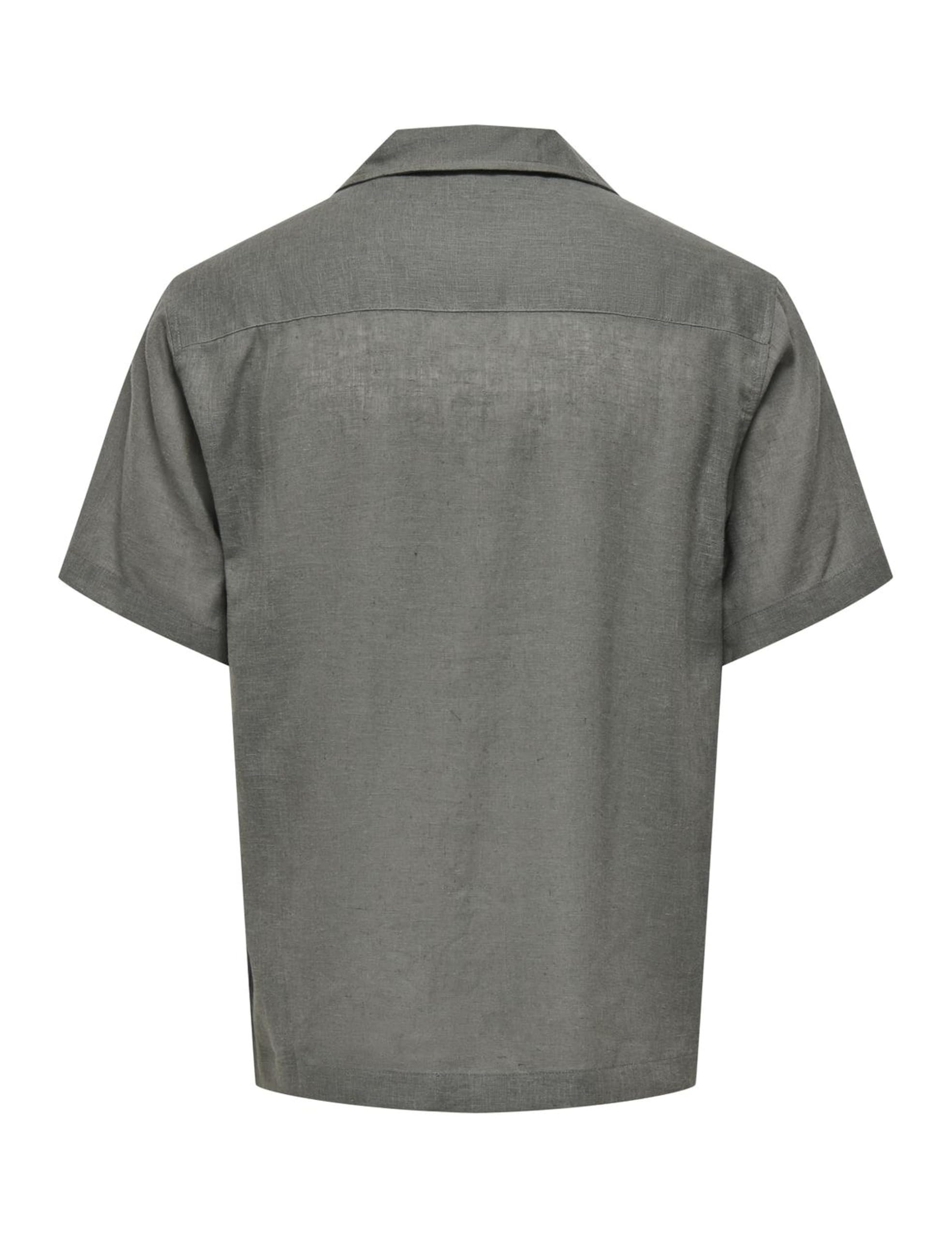 Only & Sons Herren Only & Sons Male Hawaii-Hemd Onslaurence Leinen Hawaii-Hemd Onslaurence Linen Resort Collar Ss Noos (1er Pack)