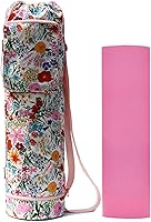 Vista 11 de ESVAN Bolsa para esterilla de yoga con múltiples bolsillos. Bolsa de transporte con cordón para esterilla de yoga, Pilates, ejercicio. Bolsa
