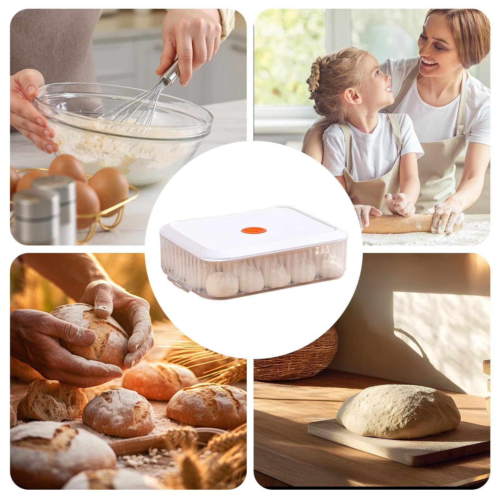Teig Gärbox - Gärbehälter Für Die Küche,Beständige Gärbox für Teig, Pizza, Camping, Küche