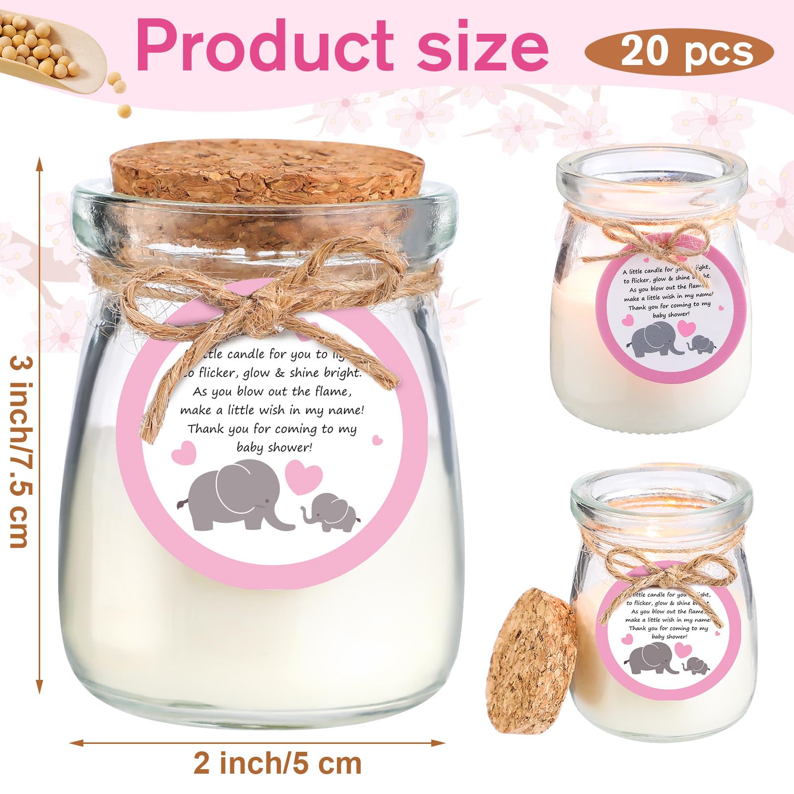 Amazon.com: Threlaco 20 Pcs Elephant Baby Shower Favors Party