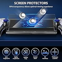 Vista 2 de MENEEA Funda protectora para Playstation Portal Remoto, Protector de PC transparente para controlador PS Portal Controller, agarre antideslizante