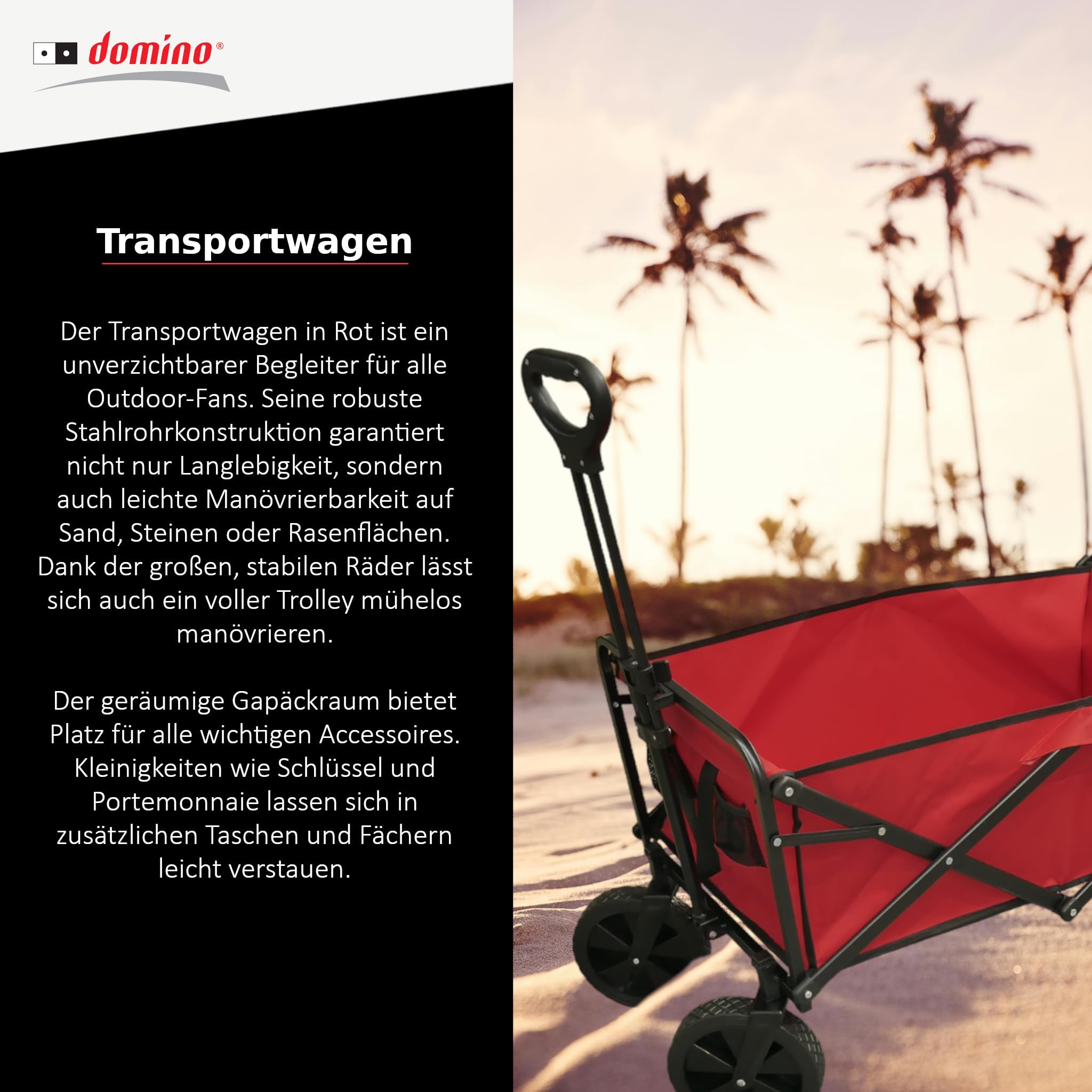 Faltbarer Transportwagen Strandwagen | Outdoor Bollerwagen Faltbar Klappwagen Kinder Handwagen Klappbar| 90 kg Tragfähigkeit 100 Liter