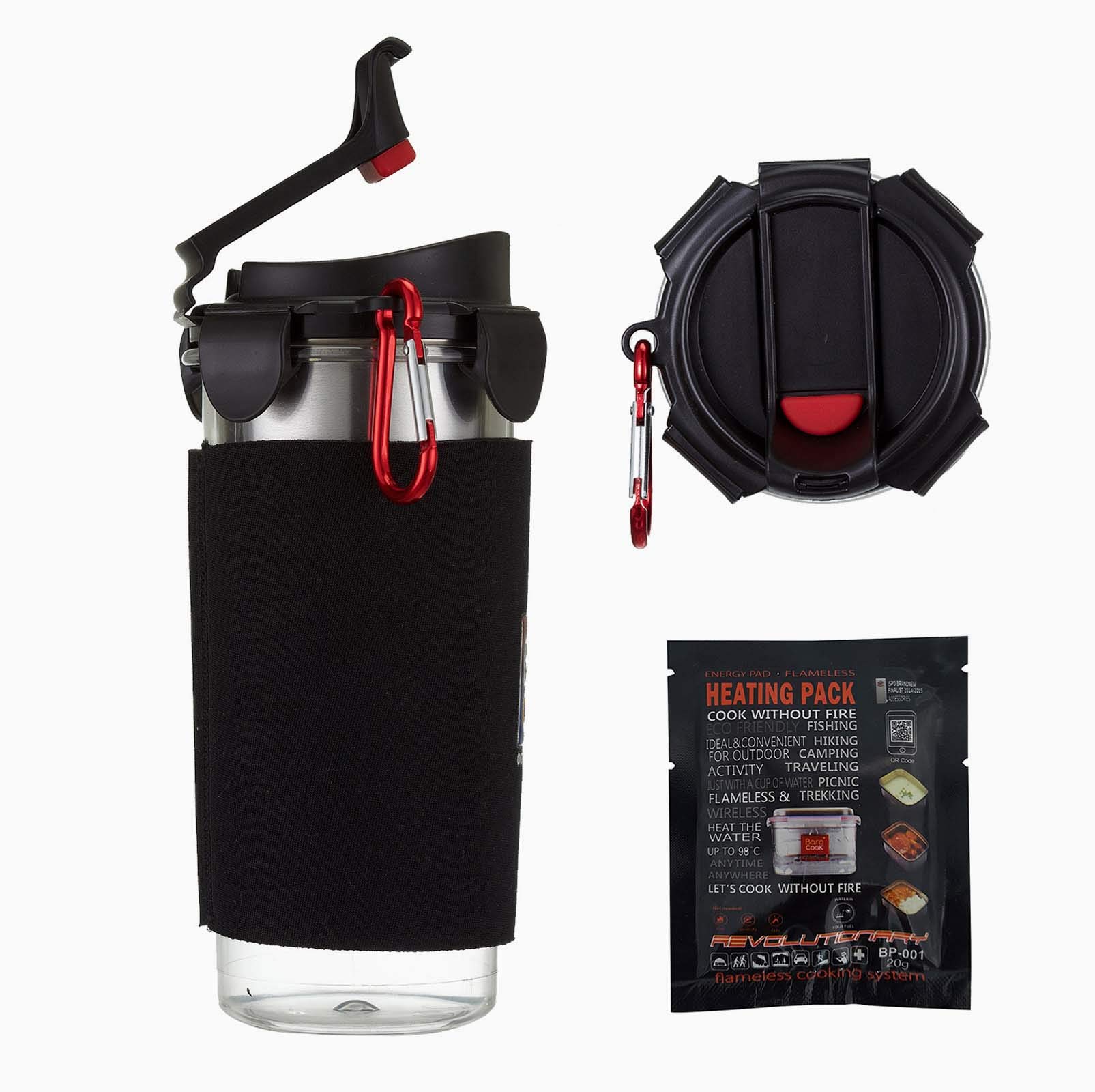 Barocook MRE - Juego de taza térmica de viaje y paquete térmico para tu bebida preferida