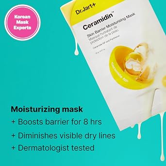 Dr. Jart+ Korean Face Sheet and Mud Masks | Hydrating, Soothing, Redness, Skin Barrier Support, Pore-Purifying Masks