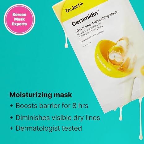 Dr. Jart+ Korean Face Sheet and Mud Masks | Hydrating, Soothing, Redness, Skin Barrier Support, Pore-Purifying Masks