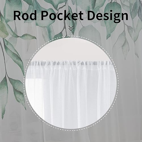 Miniatura 3 de Cortinas de hojas de eucalipto verdes para sala de estar de 84 pulgadas de largo, juego de 2 paneles elegantes con estampado de hojas, plantas,