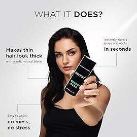 THICK FIBER Hair Fibers for Thinning Hair & Bald Spots (MEDIUM BROWN, Pack of 3) - 25g Bottle - Conceals Hair Loss in Seconds - Hair Powder for Women & Men