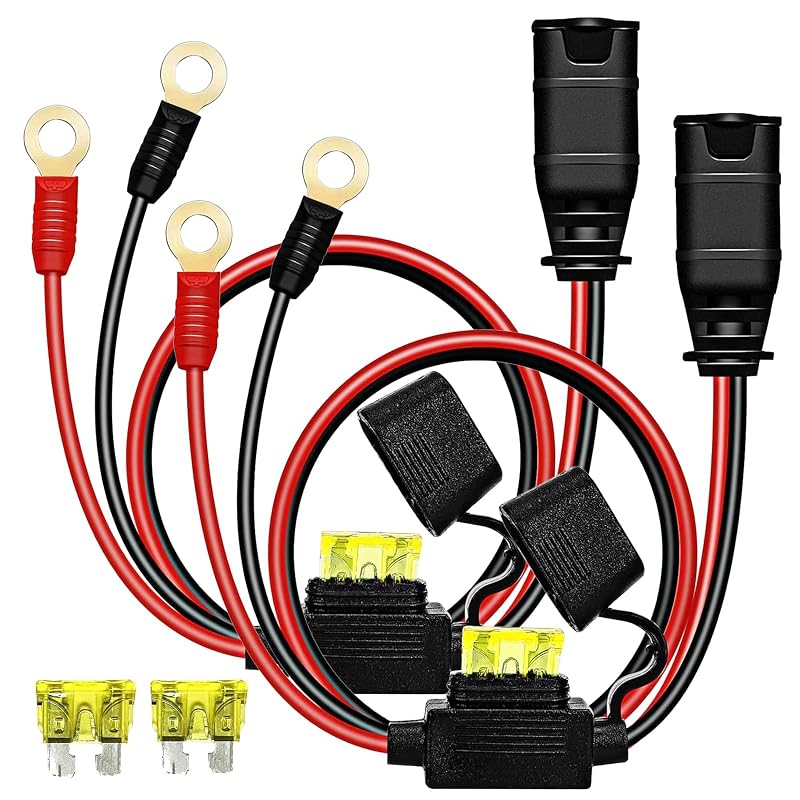 Cabo Carregador GC002 X-Connect com Terminal Olhal M6 WHHZGYW para Carregadores de Bateria NOCO – Pacote com 2