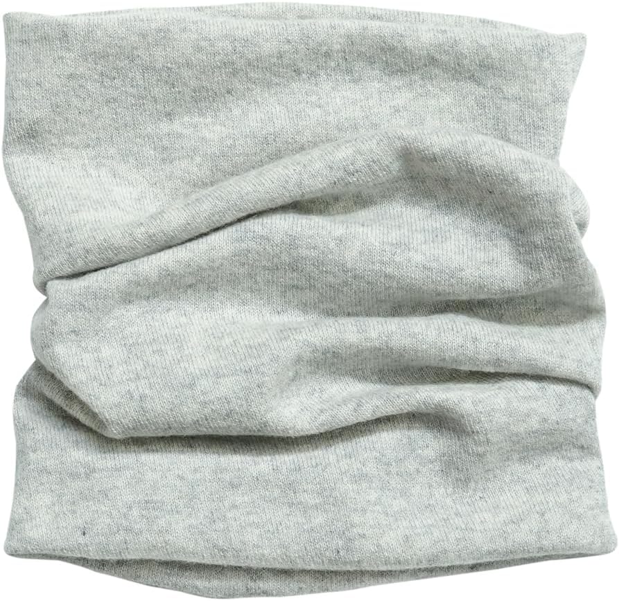 tittimitti 100% Cashmere Knitted Neck Gaiter Neck Warmer Loop Scarf for Men and Women.