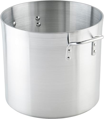 Winco - Olla de aluminio resistente, 0.157 in, 20 cuartos de galón