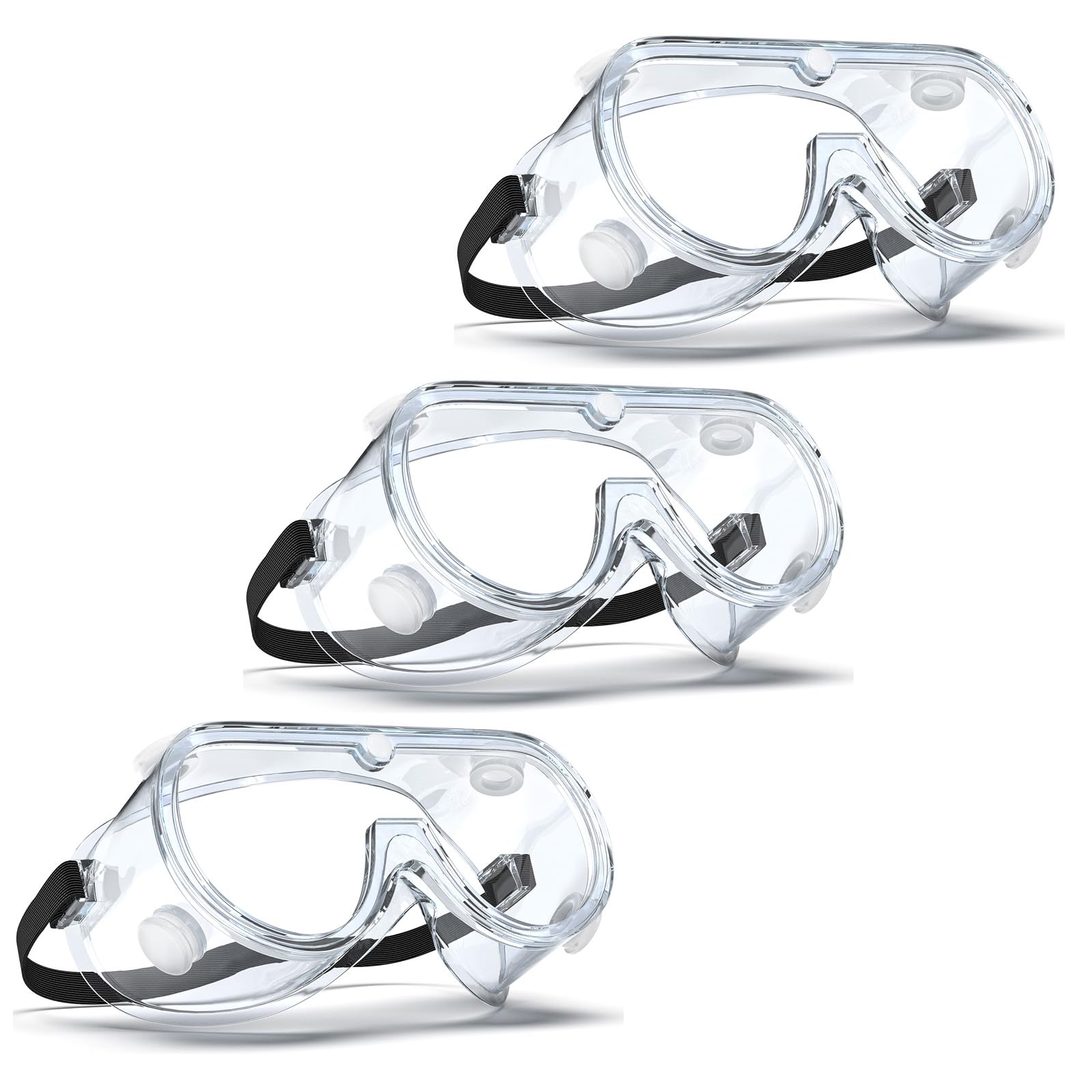 Qbily Anti-fog Safety Goggles,Adjustable Lab Goggles，Lightweight Science Goggles