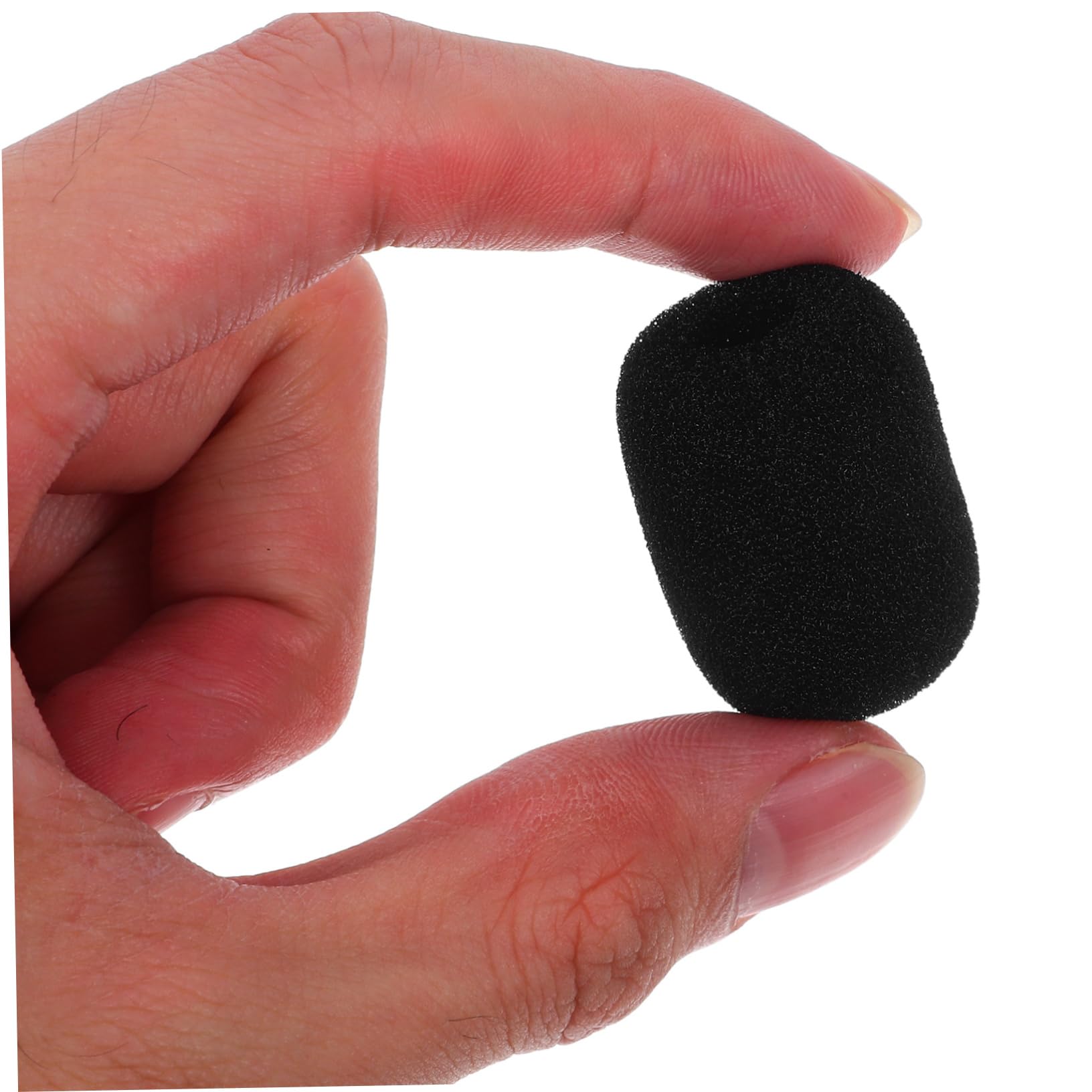 50pièces Bonnette Mousse Pour Anti-vent Protection Pour Micro-casque Lot De Mini Noir
