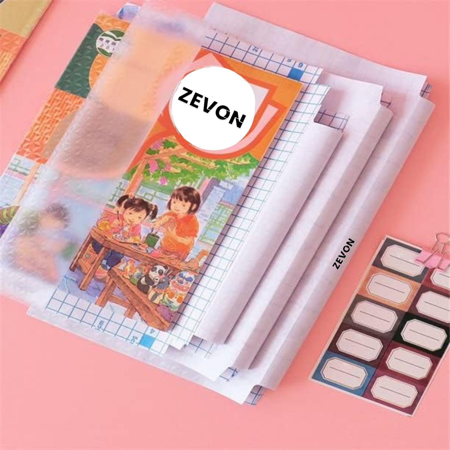 Catron 30 Piece-3 Different Sizes -10 Each|Book Biding Cover Waterproof |School Textbook Cut Self-Adhesive A4 Book Protective Case Cover Paper Sticker Book Film 1