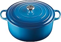 Vista 20 de Le Creuset Horno holandés redondo de hierro fundido esmaltado, 4.5 cuartos de galón, Marsella
