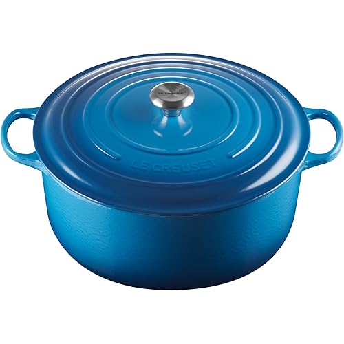 Le Creuset Enameled Cast Iron Signature Round Dutch Oven, 13.25 qt., Marseille