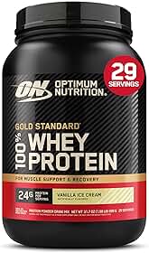 100% Whey Protein Gold Standard (909G) - Sabor Vanilla Ice Cream, Optimum Nutrition