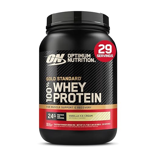 100% Whey Protein Gold Standard (909G) - Sabor Vanilla Ice Cream, Optimum Nutrition