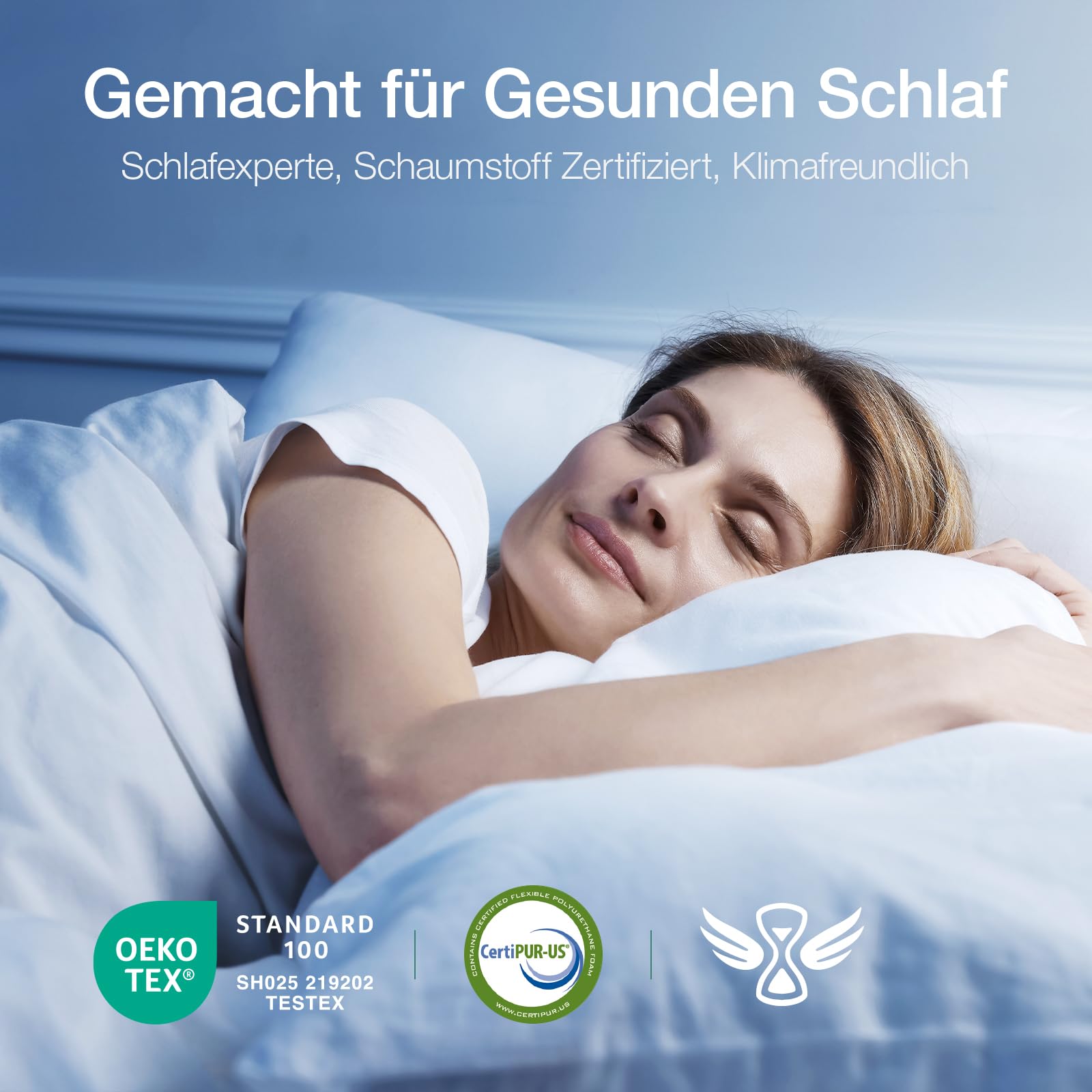 Novilla Matratze 140x190 H3/H2 7-Zonen Kaltschaummatratze mit Atmungsaktive Bambus-Schaum 60°Waschbare Bezug Öko-Tex CertiPUR US Rollenmatratze 18cm Mittel