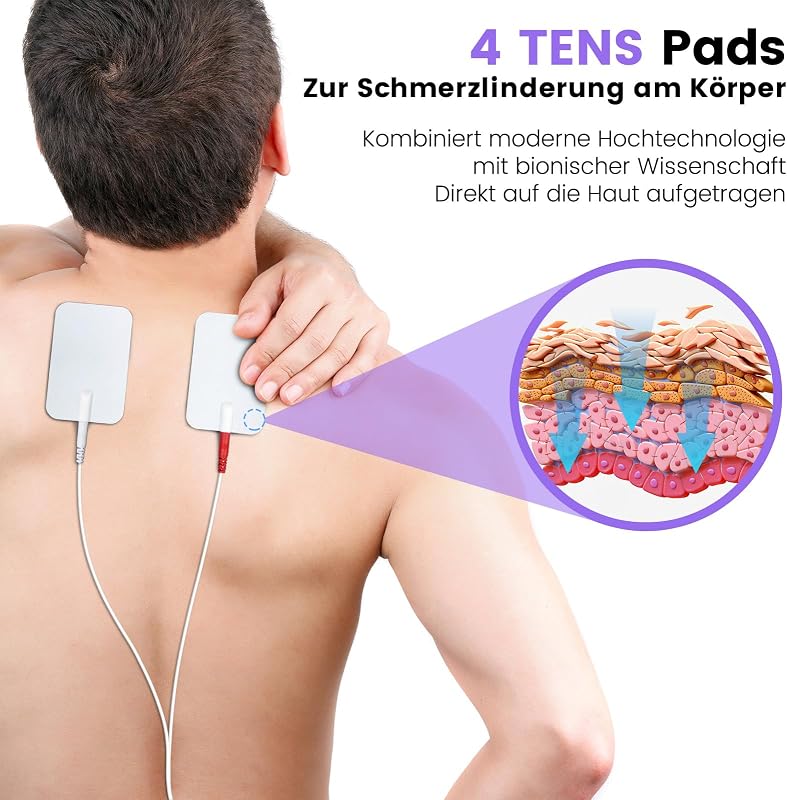 Creliver 300H Vérkeringés Stimulátor - EMS és TENS Lábmasszírozó Neuropátia és Fájdalomcsillapítás, Izomterápia, LCD Kijelző, 25 Mód, Távvez