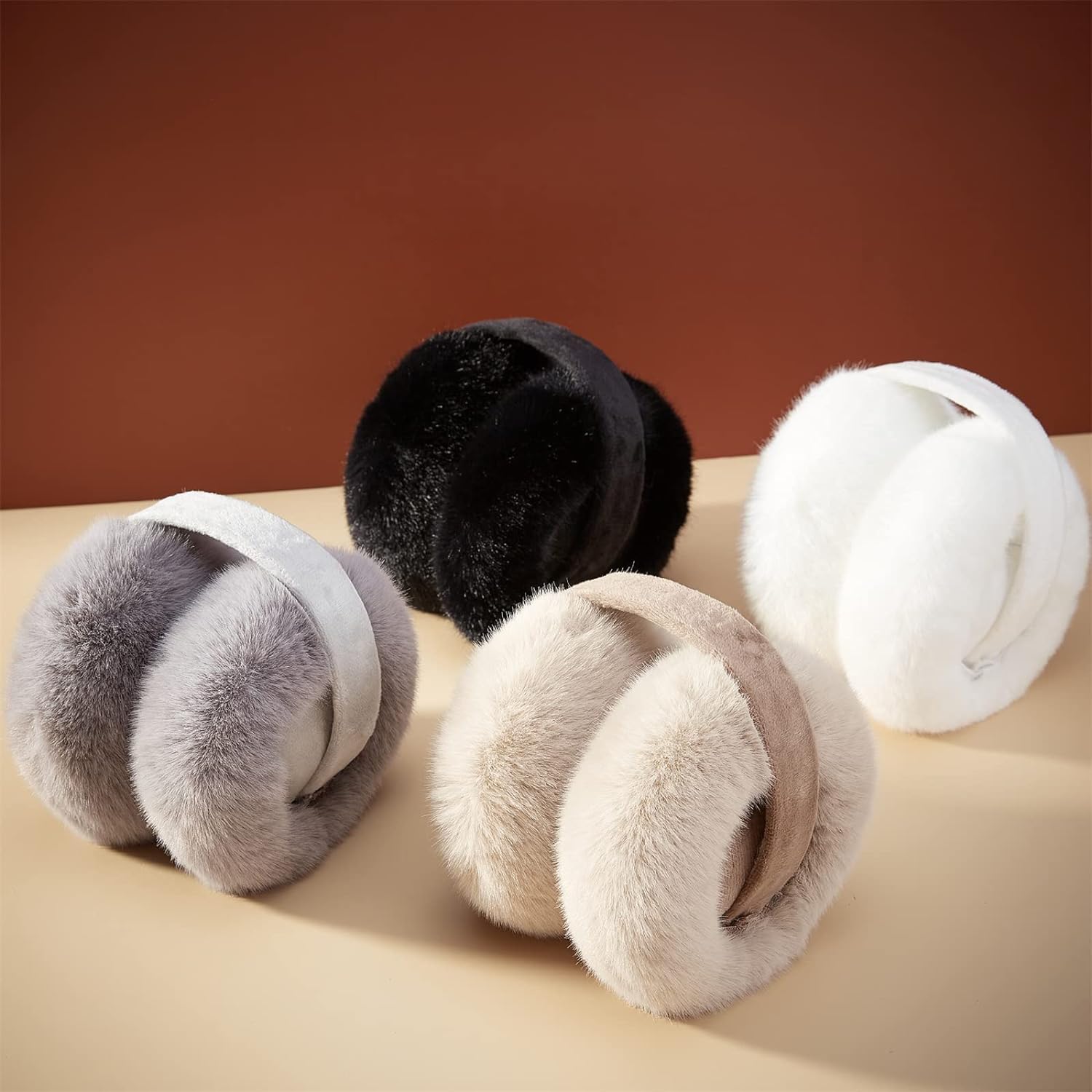 Fashion Winter Unisex Ear Muffs Ear Warmers Foldable for Adults Children
