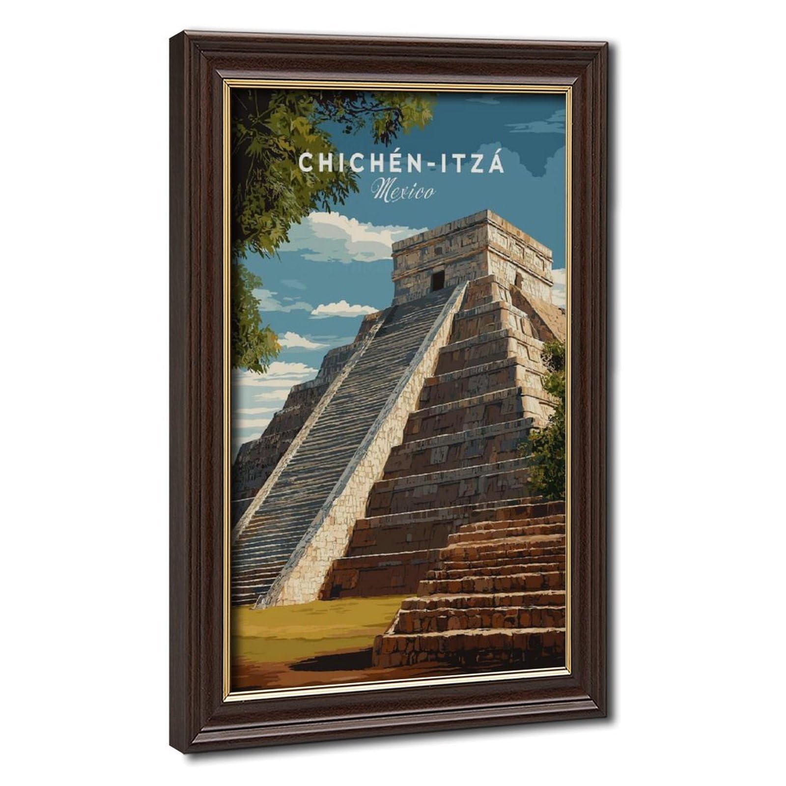 Bareronor Chichén Itzá Canvas Poster for Home Decor Gift