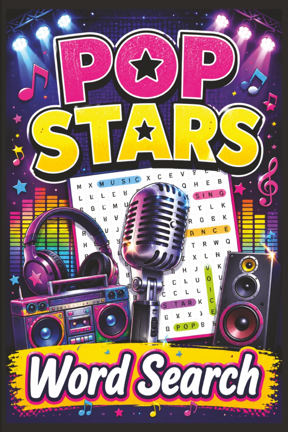 Pop Stars Word Search: 50 Large Print Music Puzzles for Adults, Seniors & Pop Music Fans: 50 Large Print Music Puzzles for Adults, Seniors & Pop Music ... Featuring Pop, Rock, R&B, Country, & Jazz)